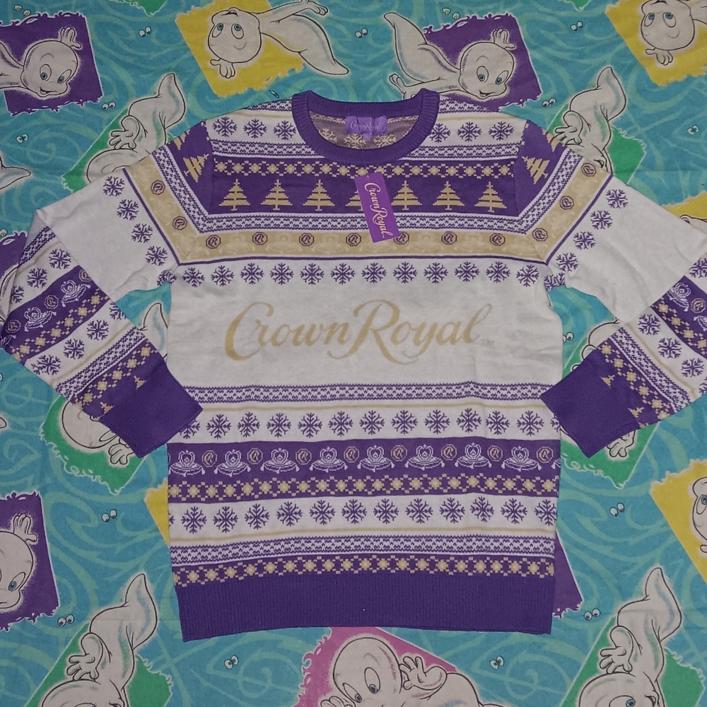New Crown Royal Ugly Christmas Sweater Xmas X Mas X-Mas